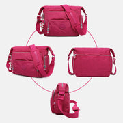 Crossbody Bag for Women Lightweight Multi-Pocket Casual Canvas Shoulder Purse