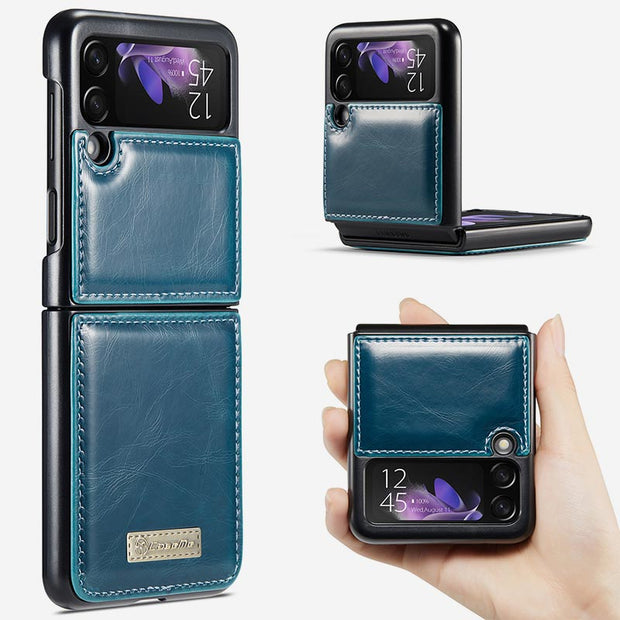 Samsung Galaxy Z Flip 3, Z Flip 4 Phone Case Handmade Leather Phone Bag