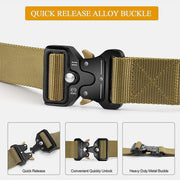 Limited Stock: Mens Tactical Belt Military Nylon Web Duty Belt with Pouch&Hook