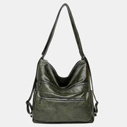 Multifunctional Large Capacity Waterproof Vintage Shoulder Bag Backpack