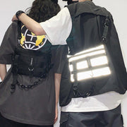 Fluorescent Crossbody Bag Unisex Fashion Sling Bag Mini Bag for Party Nightclub