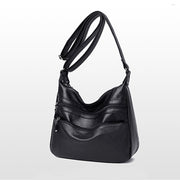 Double Compartment Soft Large Capacity Multi-Pocket Crossbody Bag