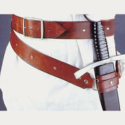 Leather Belt Sword Holster For Cosplay Rivet Adjustable Holster