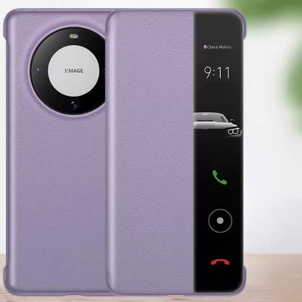 Huawei Mate Series Side Window Anti-Drop Flip Phone Case