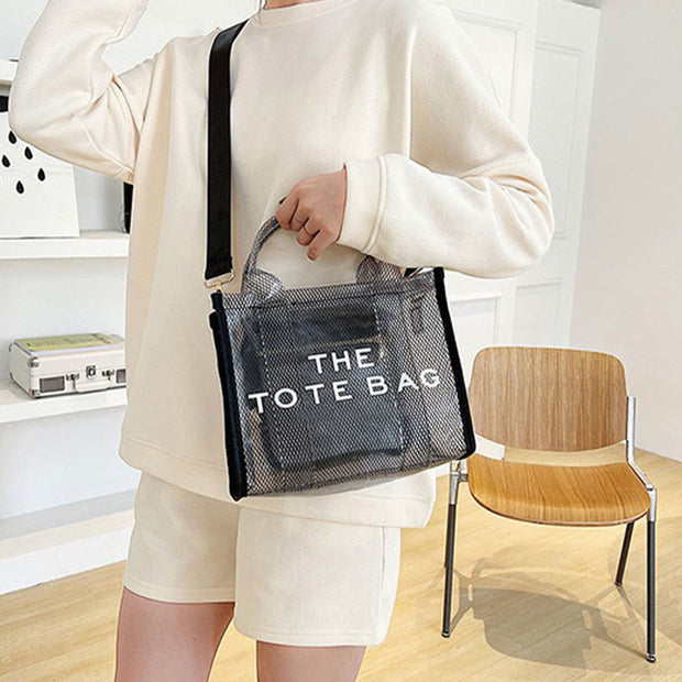 Tote For Women Clear PVC Large Capacity Crossbody Bag