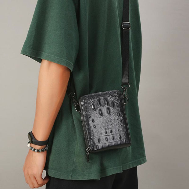 Detachable Strap Phone Bag For Women Embossing Leather Crossbody Bag