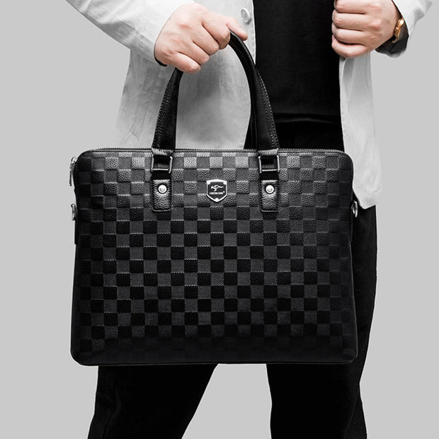 Briefcase For Men Business Trip Elegant Waterproof Crossbody Bag