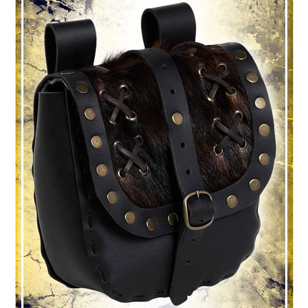 Nordic Vintage Waist Bag For Women Medieval Cosplay Belt Bag