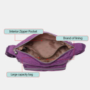 Large Capacity Waterproof Multi-Pocket Casual Crossbody Bag