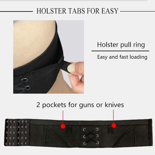 Women Invisible Thigh Holster Drop Leg Holster with Magazine Pouches