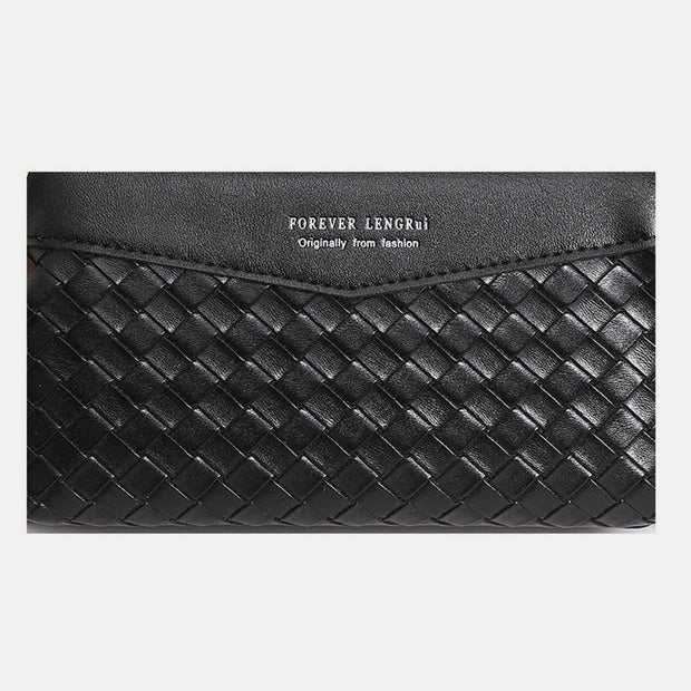 Small Crossbody Wallet Phone Bag Women Mini Woven Leather Shoulder Purse