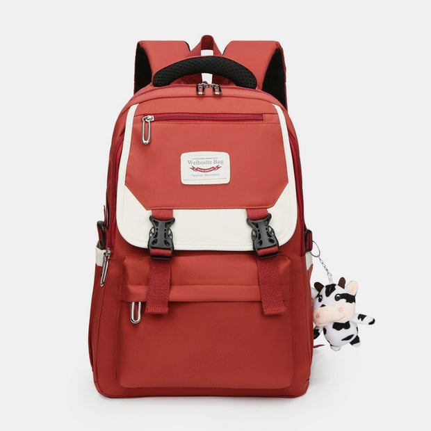 Lightweight Waterproof Solid Color Nylon Backpack Daypack Bookbag for Travel School