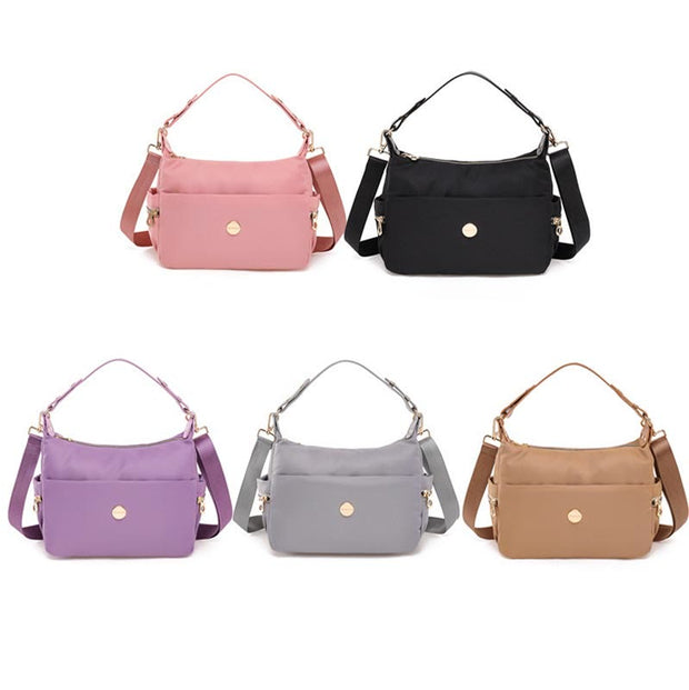 Crossbody Bag for Women Pink Lightweight Multi-Pocket Casual Shopping Handbag