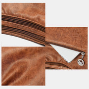 Multi-Pocket Large Capacity Leather Vintage Bag Tote Bag