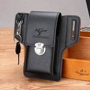 Leather Phone Pouch for Belt Universal Smartphone Holster Waist Bag