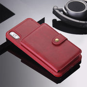 Multi-Slot Leather Wallet Case for iPhone Samsung