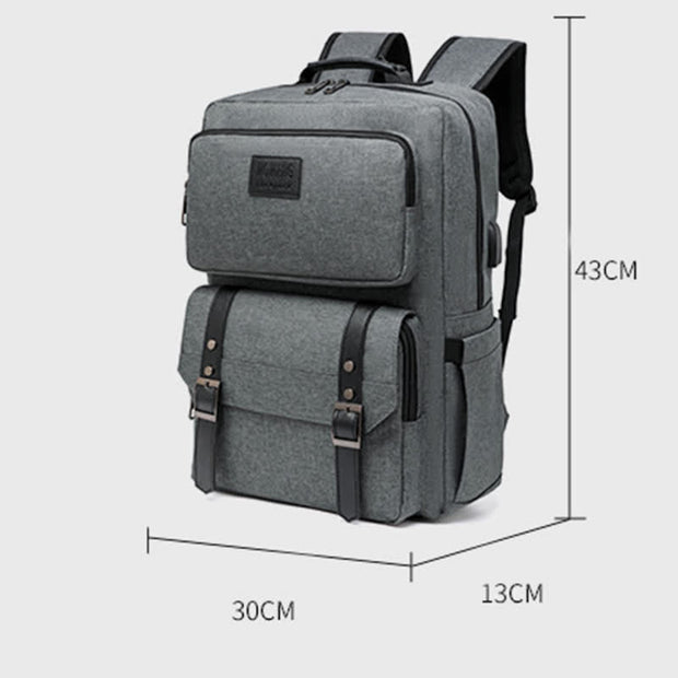 Travel Laptop Backpack with USB Charging Port for Women Men