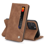 iPhone 13 Pro Max Leather Wallet Case Magnetic Case with Stand Card Slot
