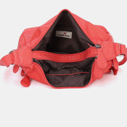 Multi-Pocket Soft PU Crossbody Bag Women Purse Shoulder Bag
