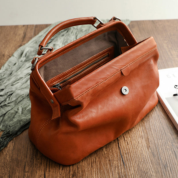 Retro Handmade Real Leather Handbag