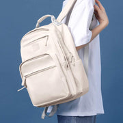 Large Solid Color Backpack Functional Travel School Daypack 15.6'' Laptop Bag