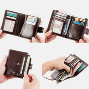 RFID Large Capacity Multi Card Leather Wallet