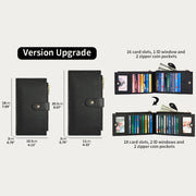 RFID Large Capacity Card Holder Classic Bifold Wallet