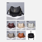 Crossbody Bag for Women Elegant PU Large Capacity Handbag