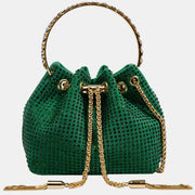 Top-Handle Bag for Women Flash PU Leather Casual Shopping Crossbody Bag