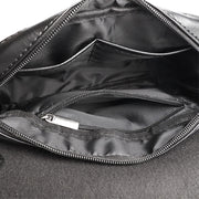 Crossbody Bag For Men Rivet PU Leather Small Shoulder Bag