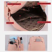 Multifunctional Lightweight Embossing Elegant Handbag Crossbody Bag Backpack