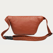 Rivet Waist Bag For Women Large Leather Crossbody Chest Bag