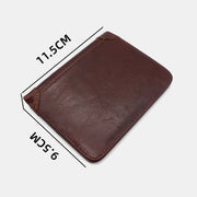 Men's Genuine Leather RFID Blocking Front Pocket Wallet Card Holder