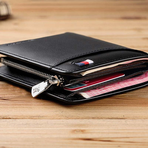 Limited Stock: Large Capacity Genuine Leather Classic Wallet