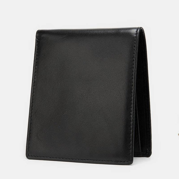 Soft Genuine Leather Multi-Slot RFID Slim Wallet