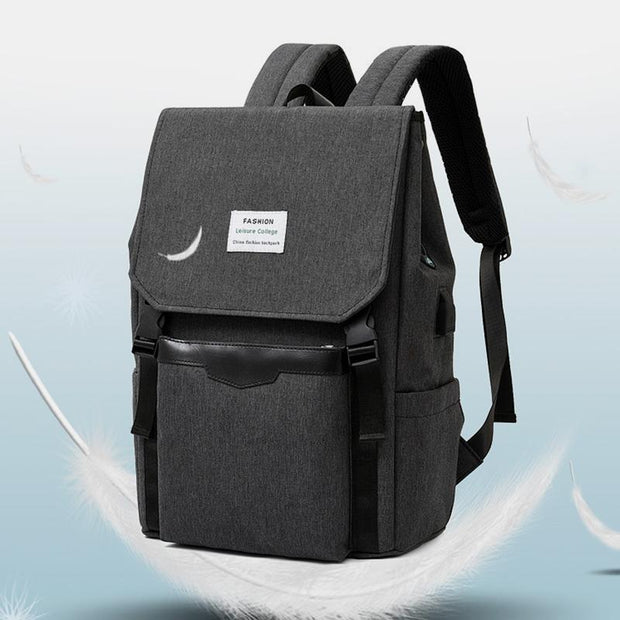 Multifunctional Water-Resistant Laptop Backpack With USB Charging Port