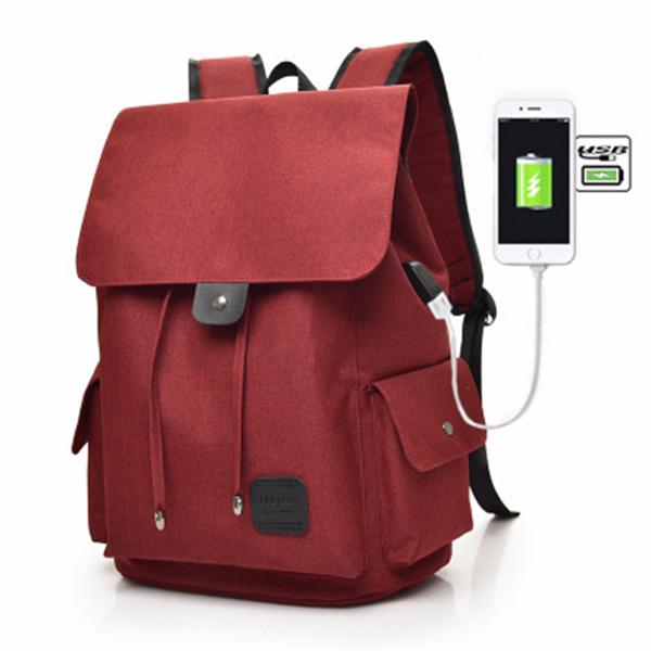 Unisex USB Charging Multifunctional Drawstring Backpack