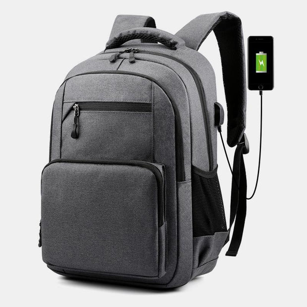 Wear-Resistant Large Capacity Laptop Backpack With USB Charging Port