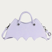 Crossbody Bag For Halloween Outfit Creative Bat Pattern Leather Bag