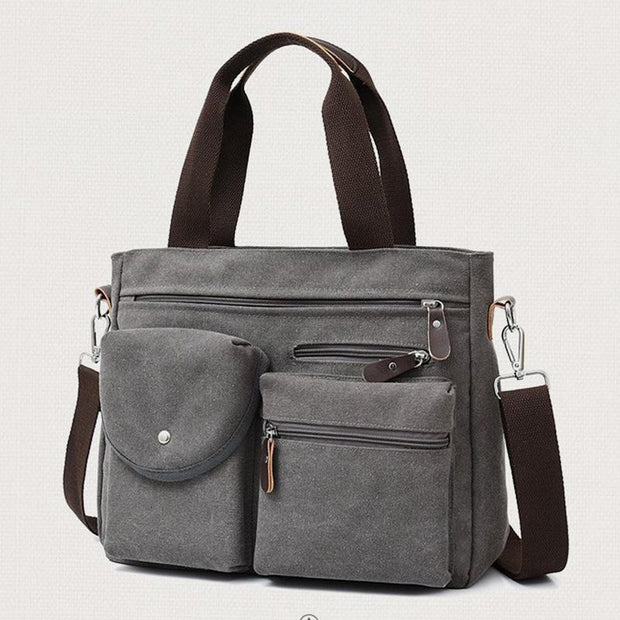 Large Capacity Multi-Pocket Casual Messenger Bag