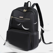 Lightweight Solid Color Backpack for School Travel Rusksack Casual Daypack