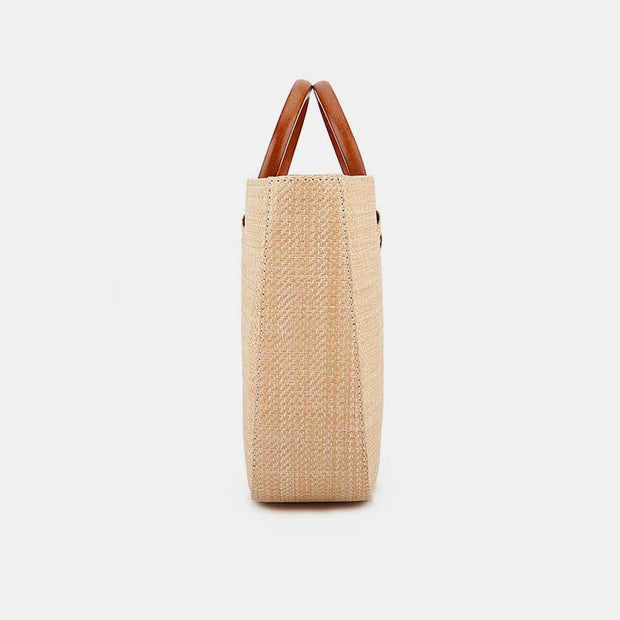 Crossbody Bag for Women Bohemian Travel Beach Straw Shoulder Bag