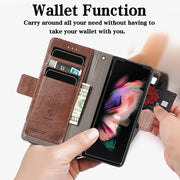 Samsung Fold Series Leather Phone Case Business RFID Case