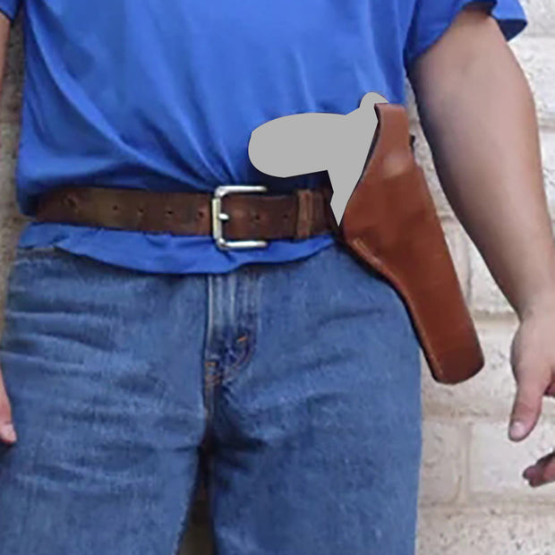 Belt Holster For Drama Prop Outside The Waistband Carry Holster