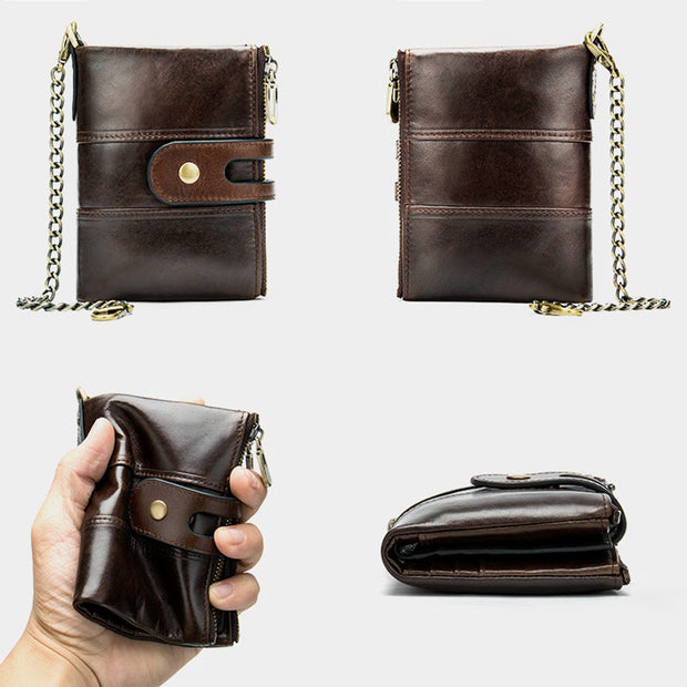 RFID Anti-theft Vintage Card Holder Short Wallet
