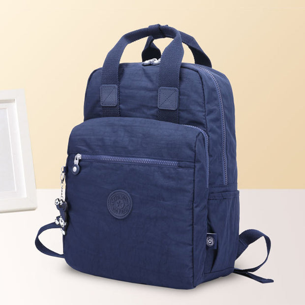 Waterproof Nylon Backpack for Women Girls Lightweight Daypack Student Bookbag