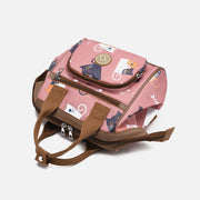 Cute Pattern Detachable Handbag Multifunctional Waterproof Oxford Mommy Bag