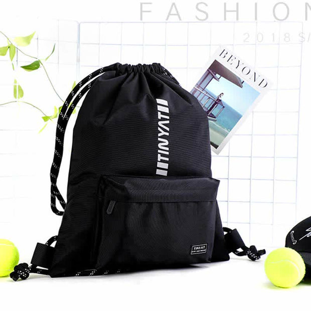 Drawstring Backpack Bag Sport Gym Sackpack Water Resistant String Bag