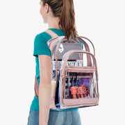 Backpack for Women simple PVC transparent Jelly Teenager Day Pack