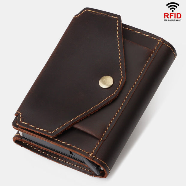 RFID Retro Card Holder Business Wallet